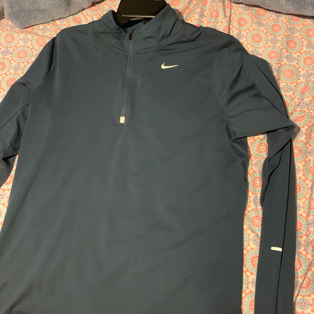 Mens Nike Dri Fit Thermal Running Zip up